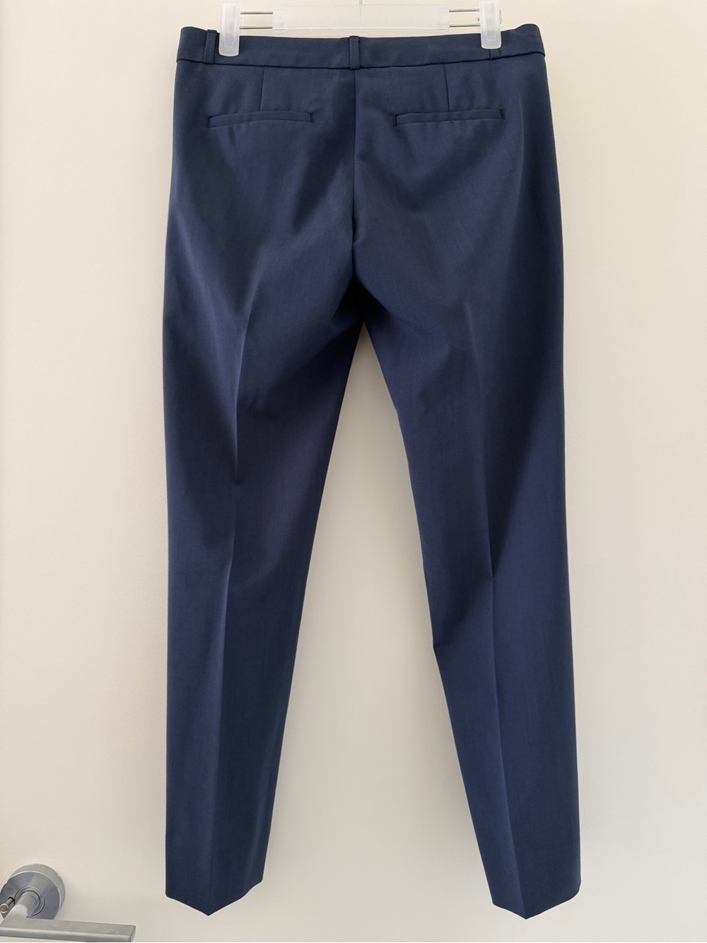 Banana Republic Ryan Italian Slim Wool-blend Pant, Navy Blue - Picture 2 of 13
